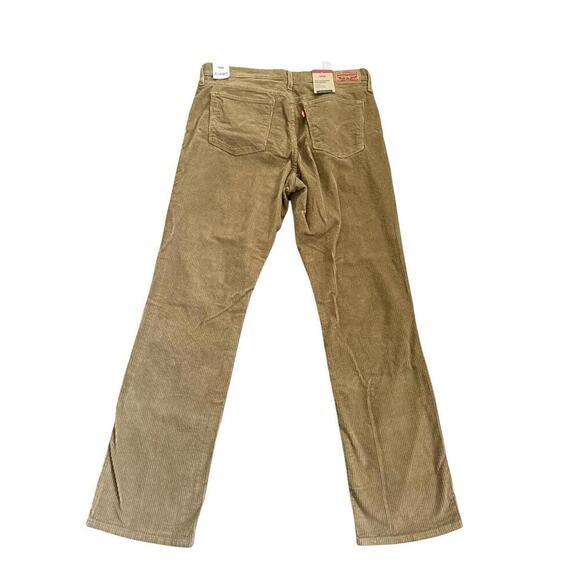 NWT $69 Levis 314 Shaping Straight Leg Wide-Wale Tan Corduroy Pants Womens 33x30 - Picture 4 of 4